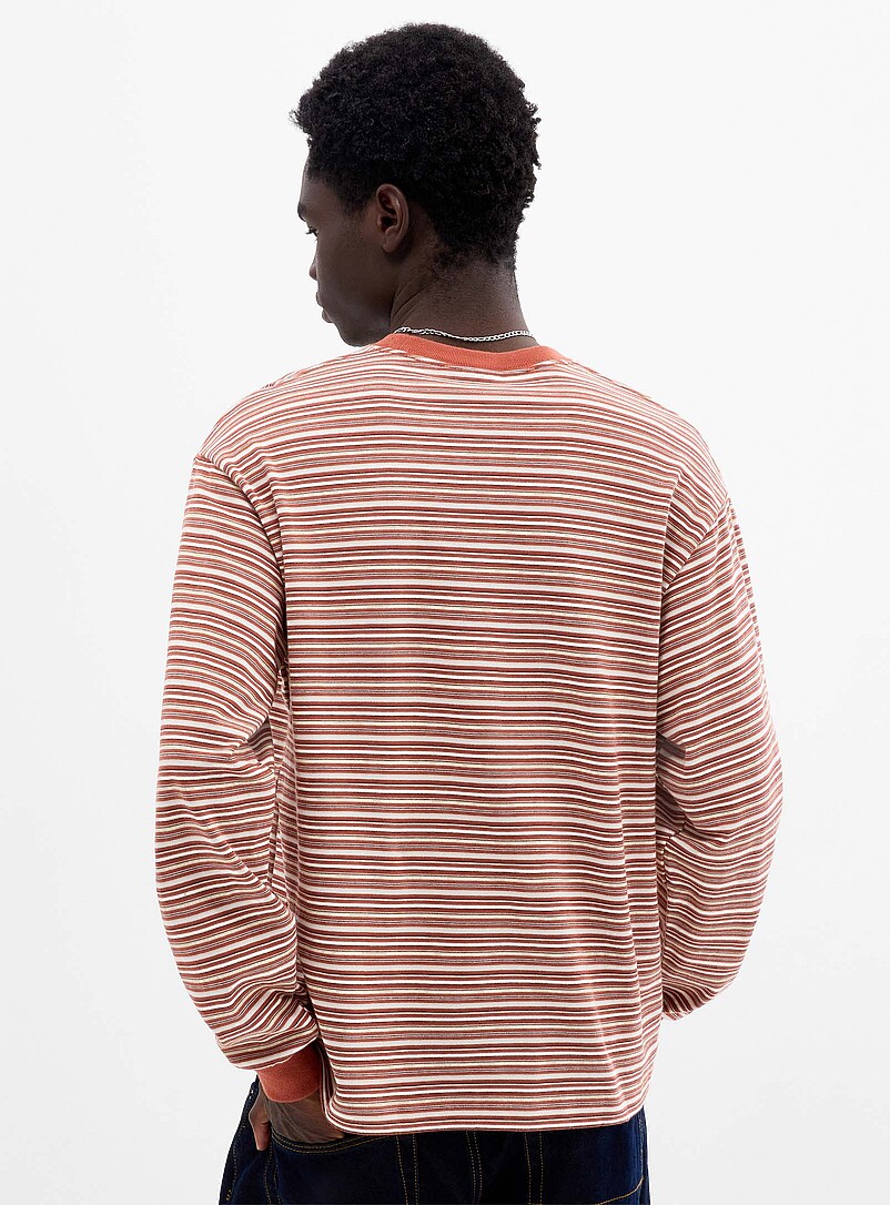 Vans: Le t-shirt ray&eacute; logo <i>racing</i> Cuivre - Rouille pour homme