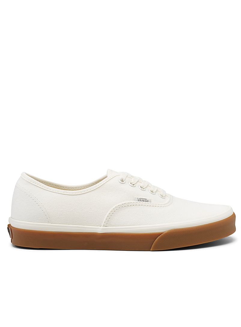 mens white gum sole sneakers
