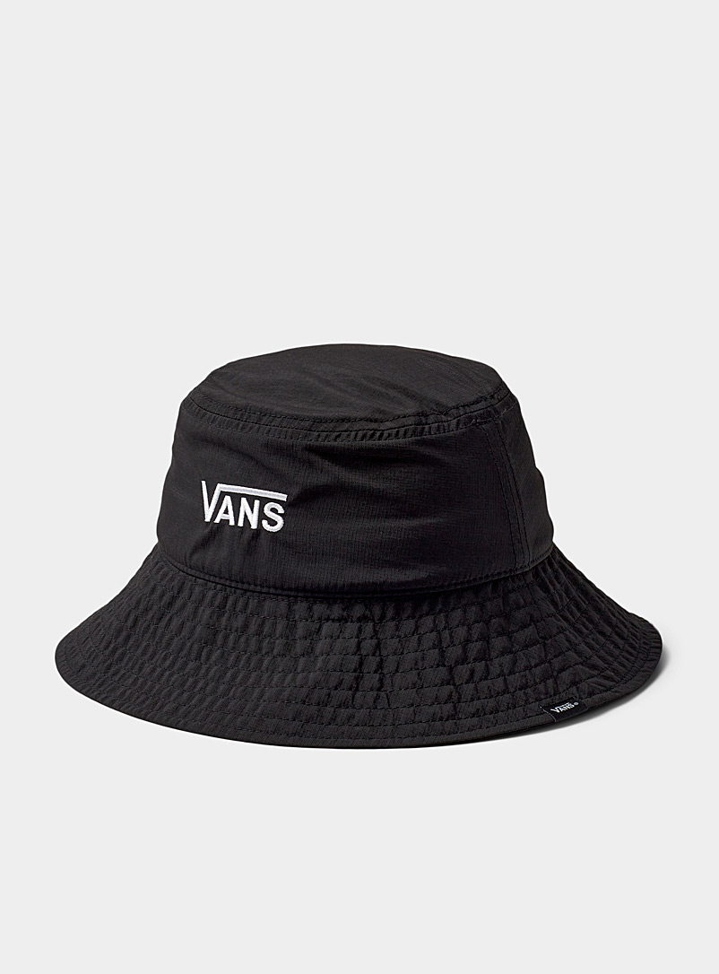Vans Black Signature nylon bucket hat for women