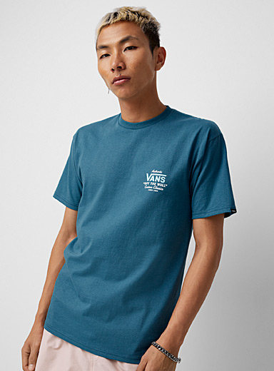 Vans: Le t-shirt logo Holder Sarcelle-turquoise-aqua pour homme