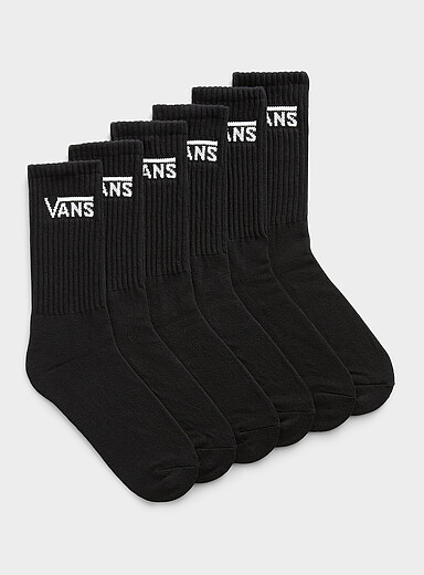 Classic solid socks 6-pack