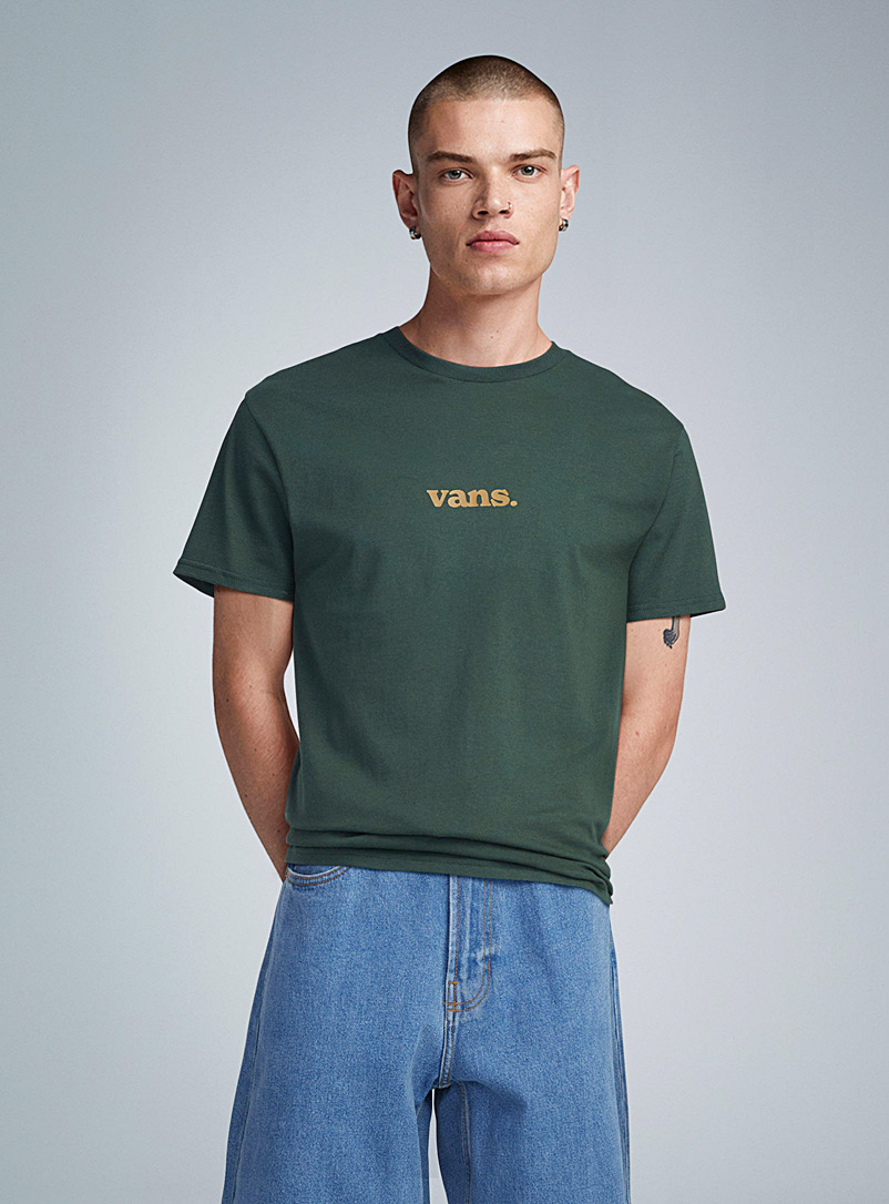 Vans: Le t-shirt Lower Corecase Vert foncé-mousse-olive pour homme