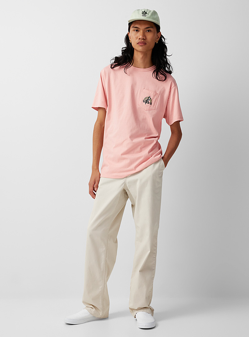 Vans Pink Cockatiel pocket T-shirt for men