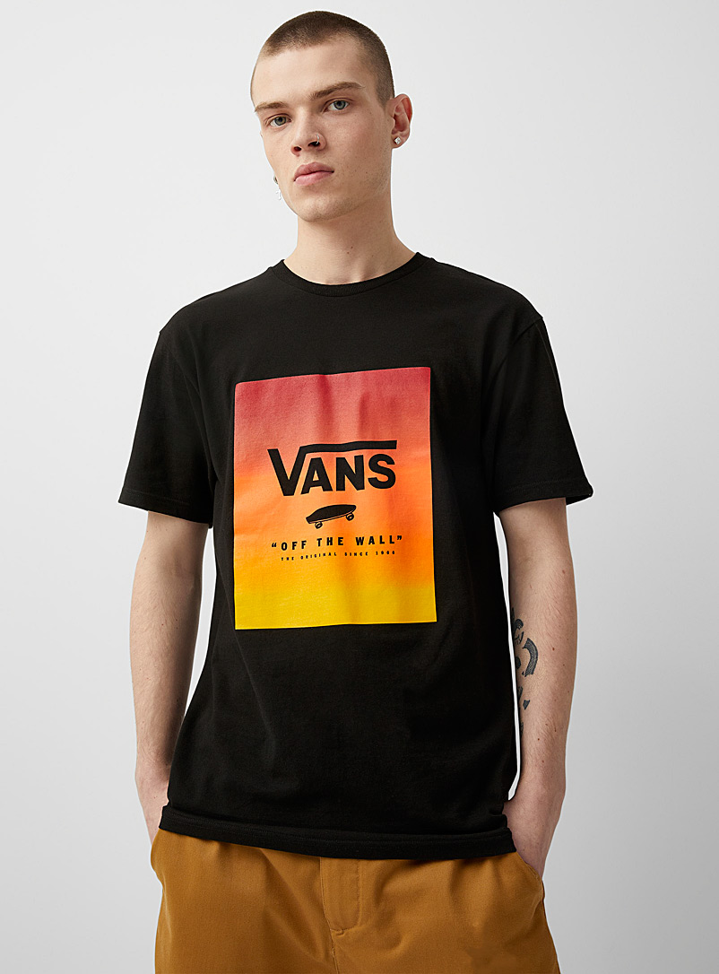 Vans: Le t-shirt encadré logo Noir pour homme