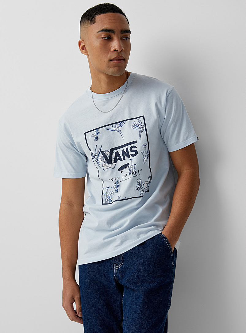 Vans Baby Blue Framed logo T-shirt for men