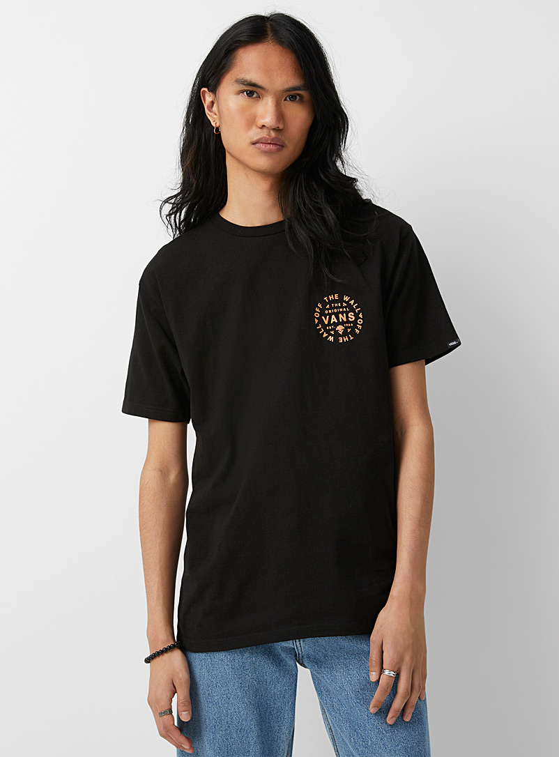 Vans: Le t-shirt logo paisley Noir pour homme