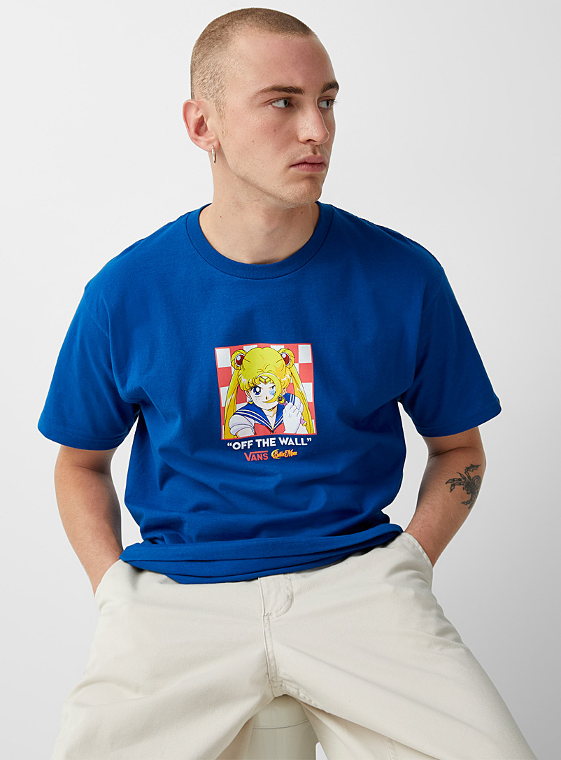 Vans: Le t-shirt Sailor Moon Bleu pour homme