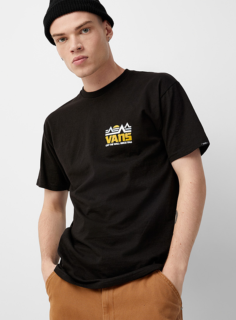 Vans: Le t-shirt logo montagnes Noir pour homme