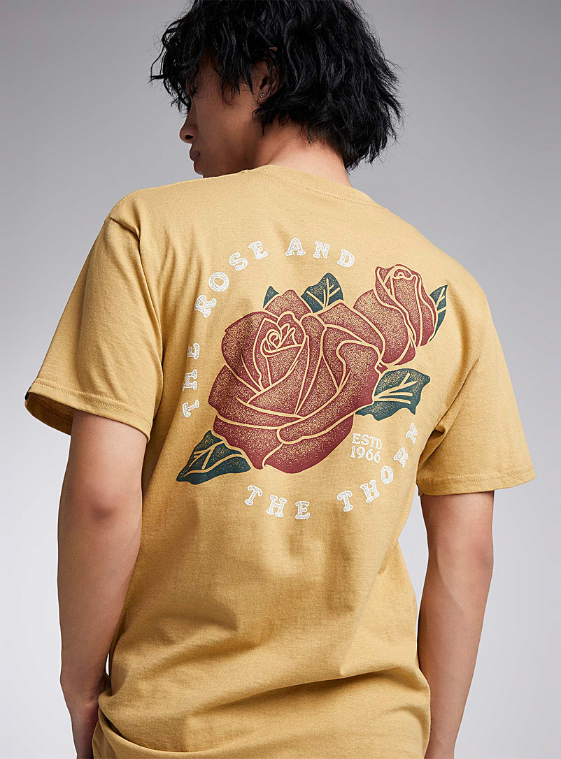 Vans Yellow Rosethorn T-shirt for men