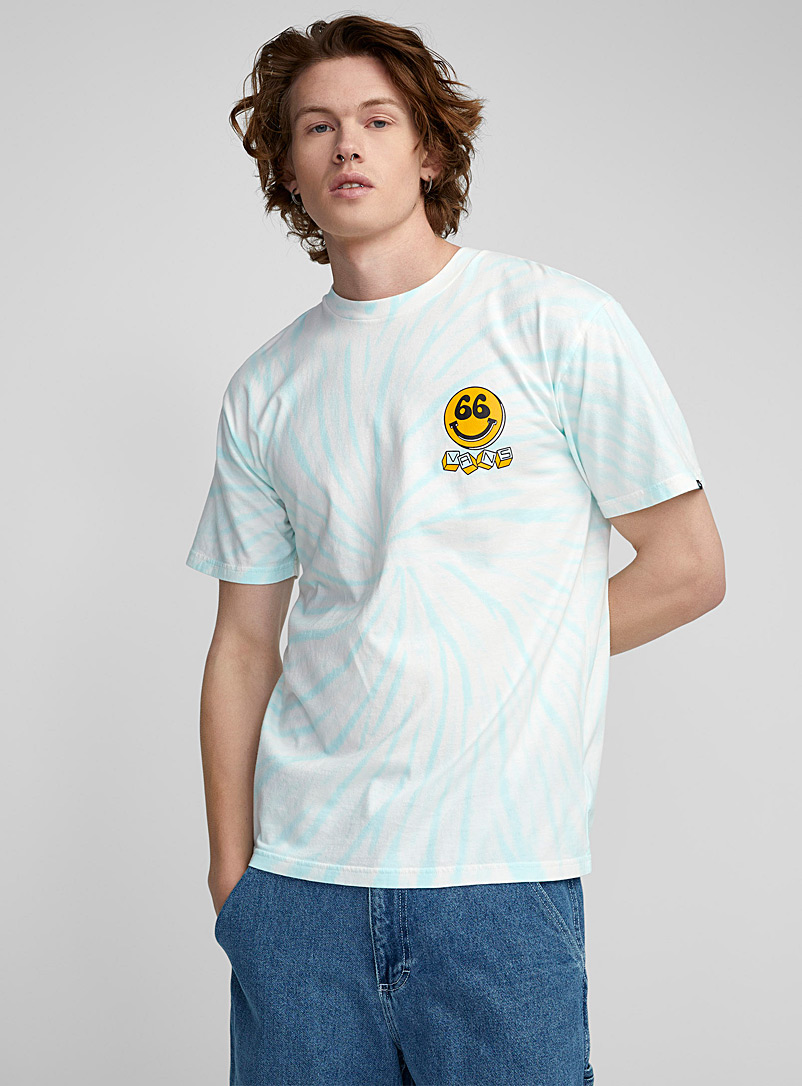 Vans: Le t-shirt tie-dye 66 pacifiste Sarcelle-turquoise-aqua pour homme