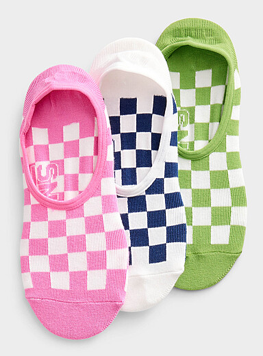 Patterned foot liners 3-pack