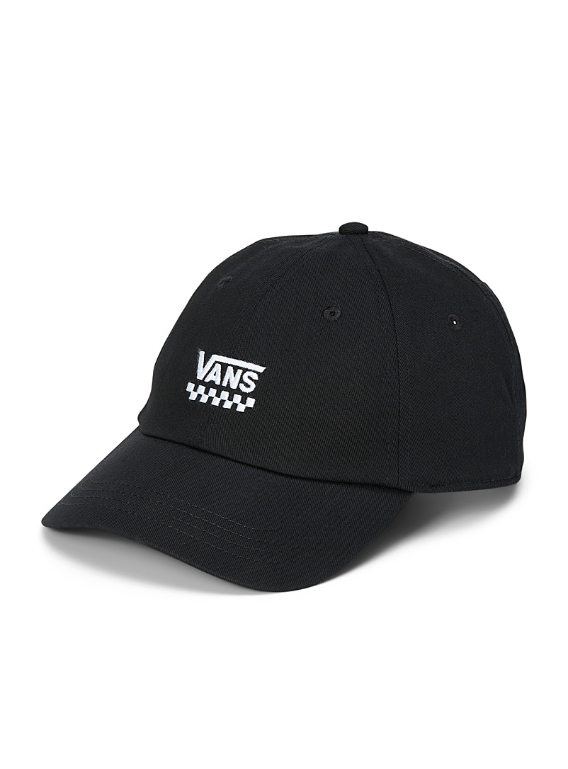 Vans Black Check-logo cap for women
