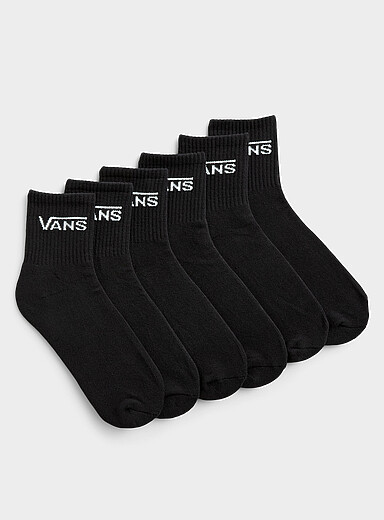 Padded ribbed ankle socks 6-pack