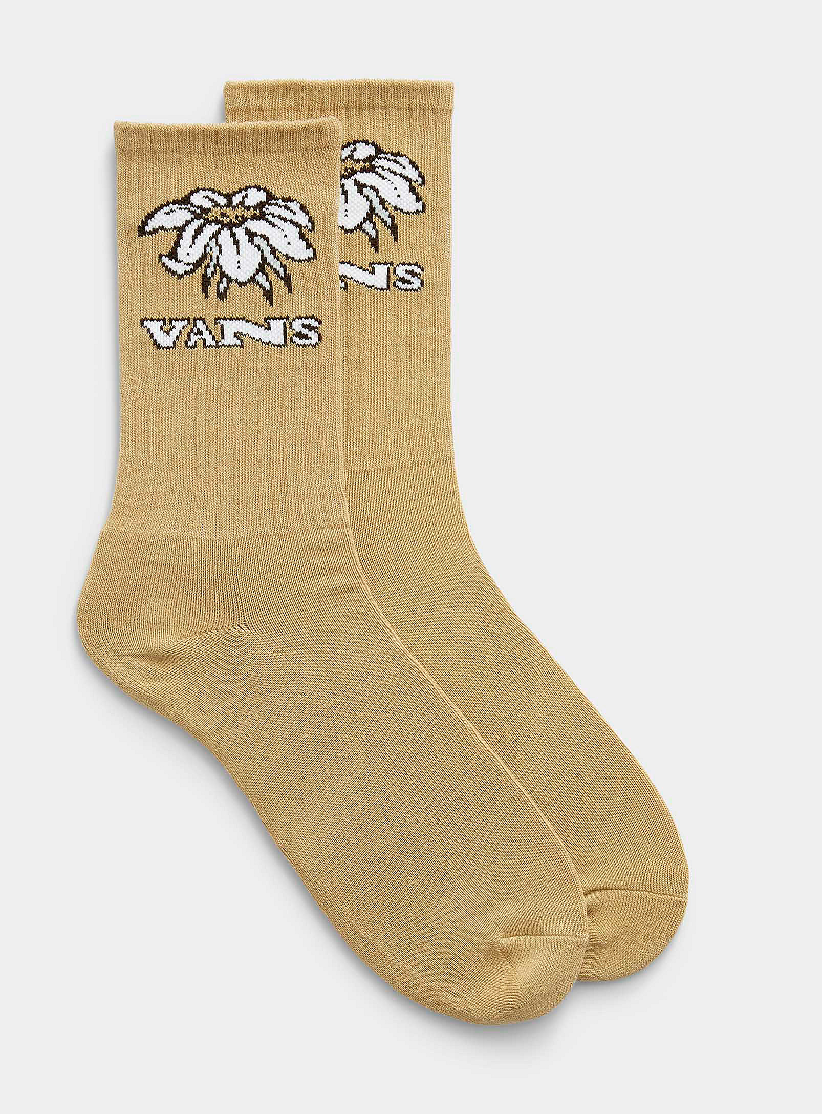 Vans Daisy Ribbed Sock In Honey/camel