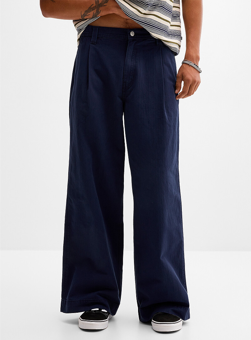 Authentic wide-leg pleated chinos Loose fit product image 2