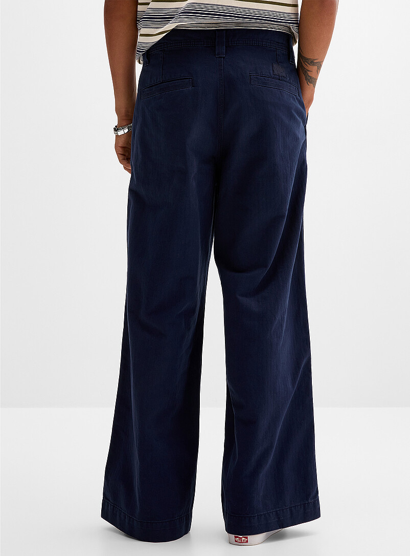 Authentic wide-leg pleated chinos Loose fit product image 3