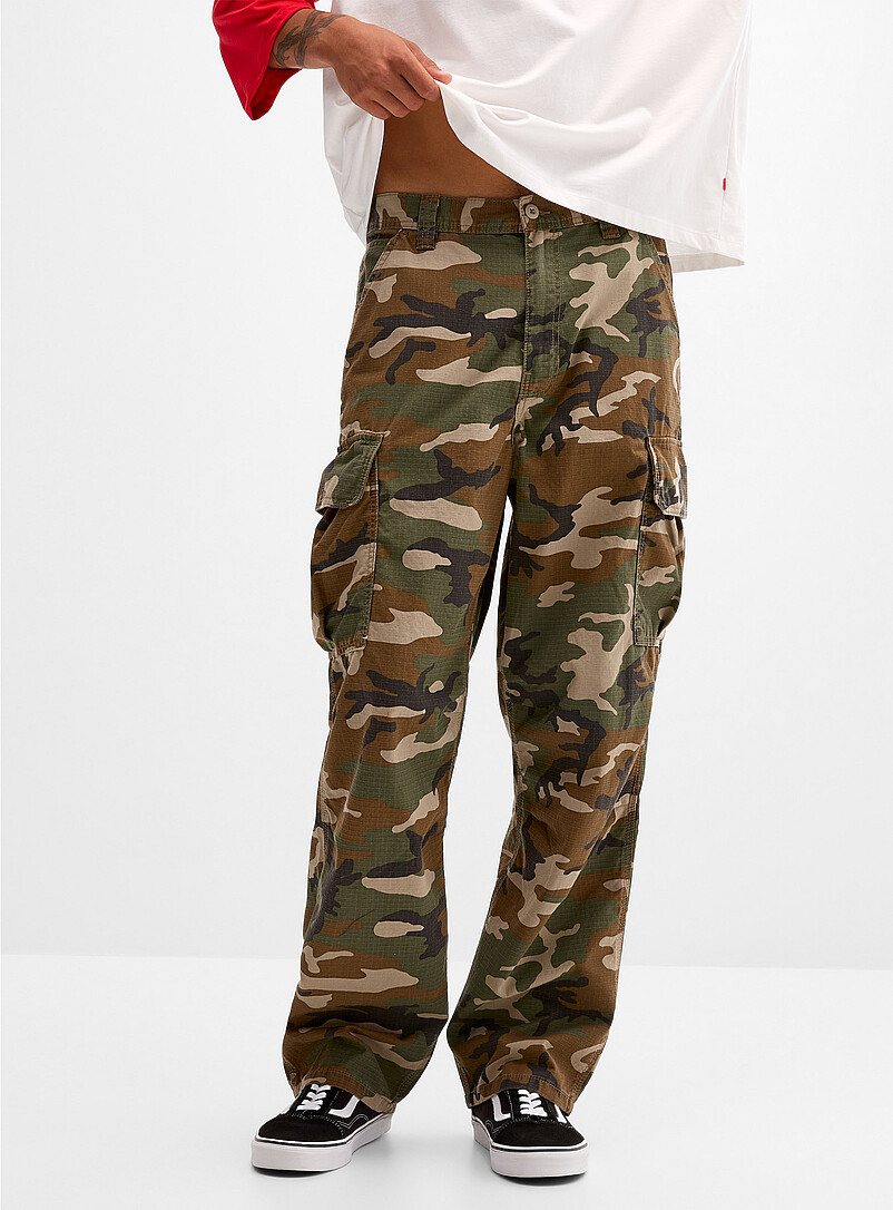 Camo ripstop loose cargo pant Tapered baggy fit product image 2