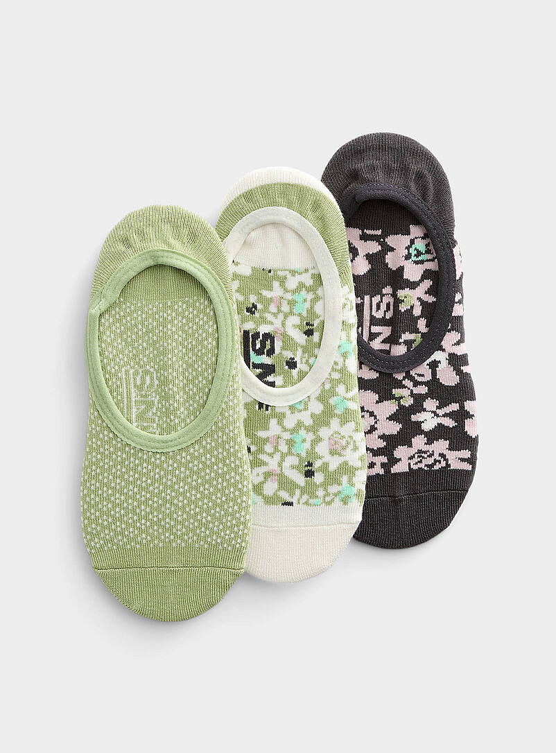 Flower/dot ped socks Set of 3 product image (primary)
