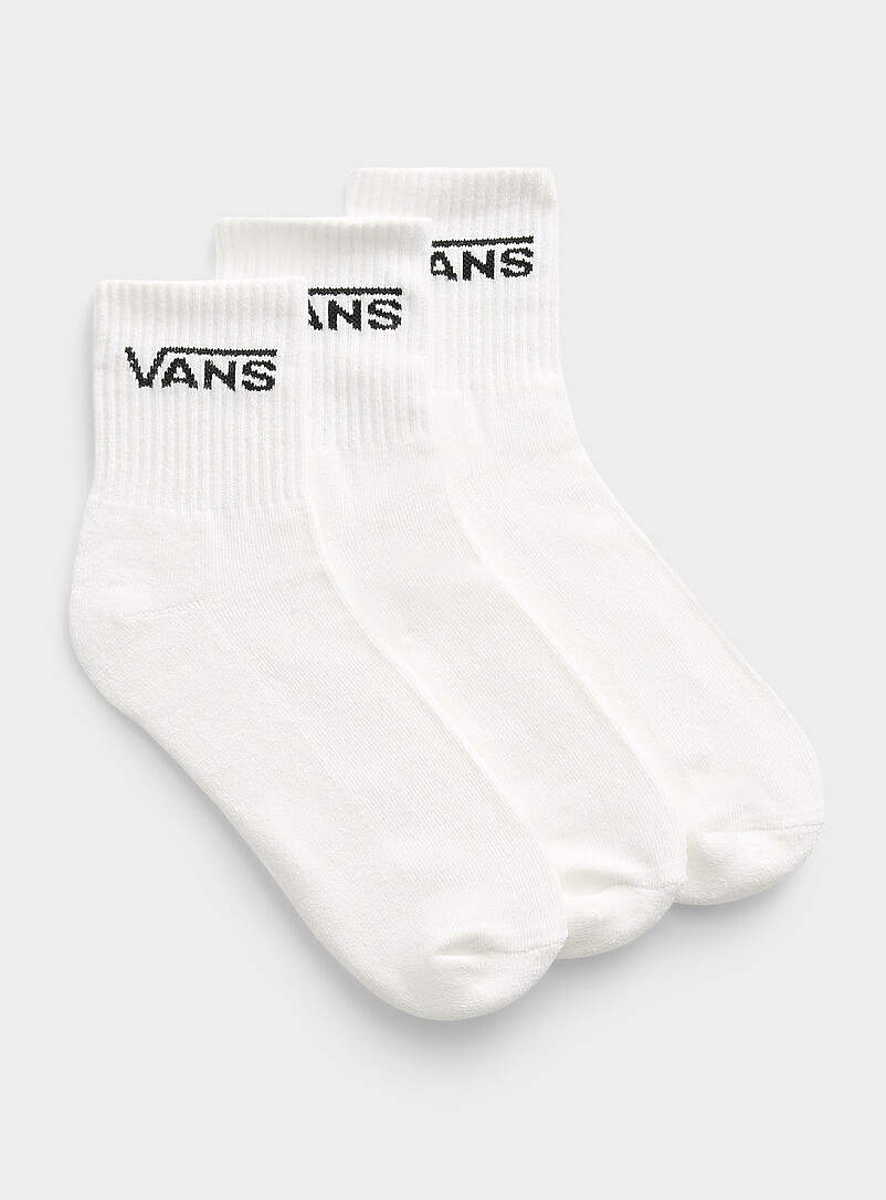 Contrast Logo Classic Ankle Socks 3-Pack