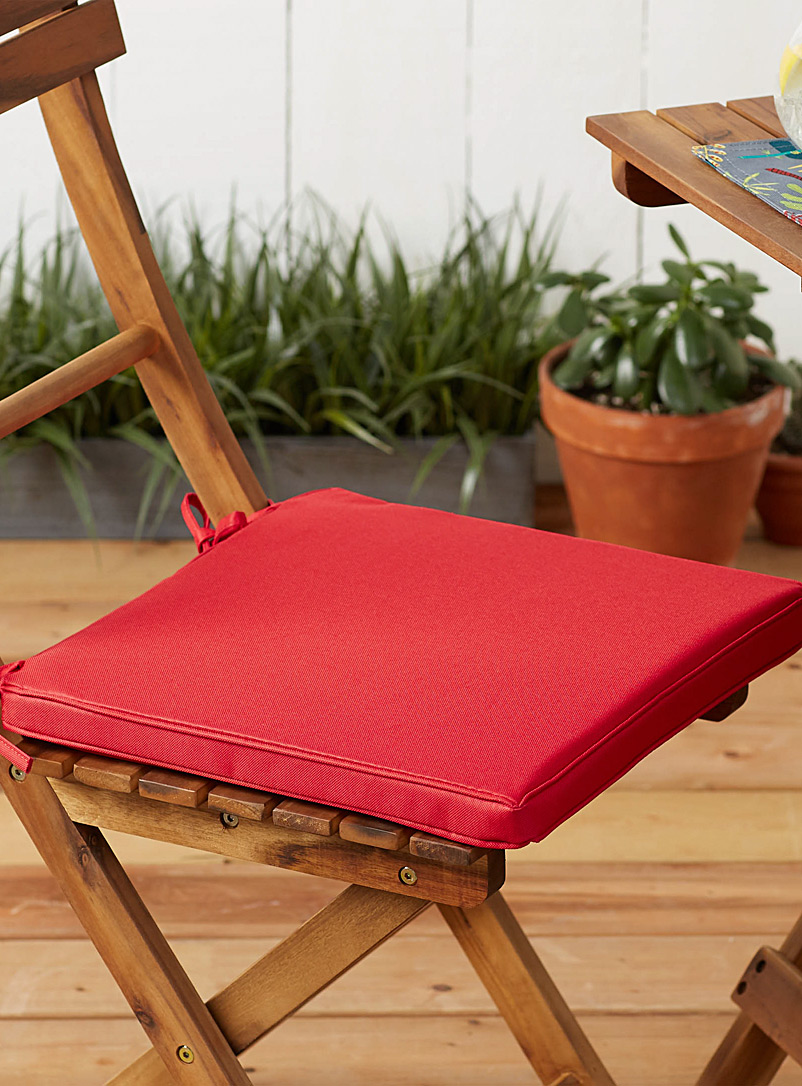 Simons Maison Red Plain red outdoor chair cushion 38 x 38 cm