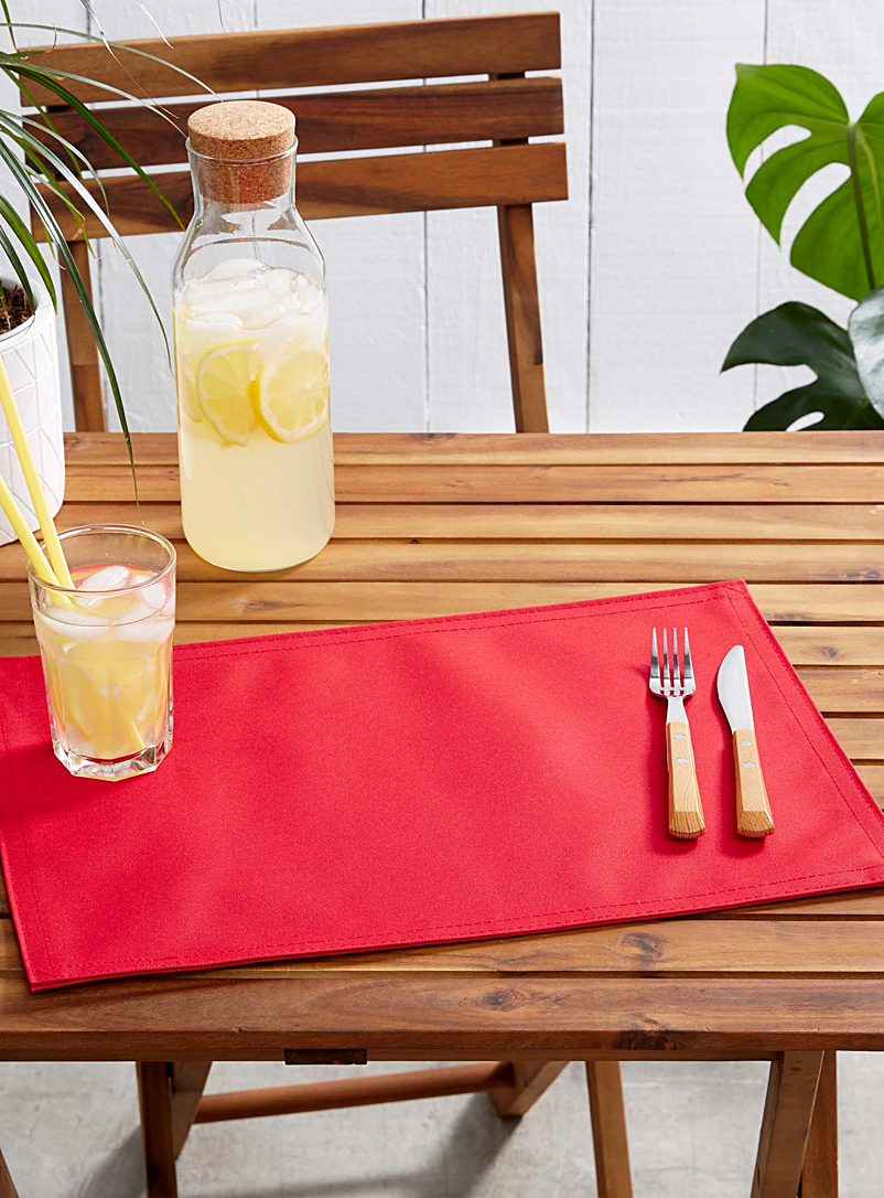 Simons Maison Red Solid outdoor placemat