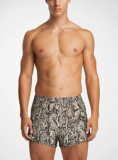 Snakeskin pattern trunk | 2(x)ist | Shop Men's Underwear: Trunks ...