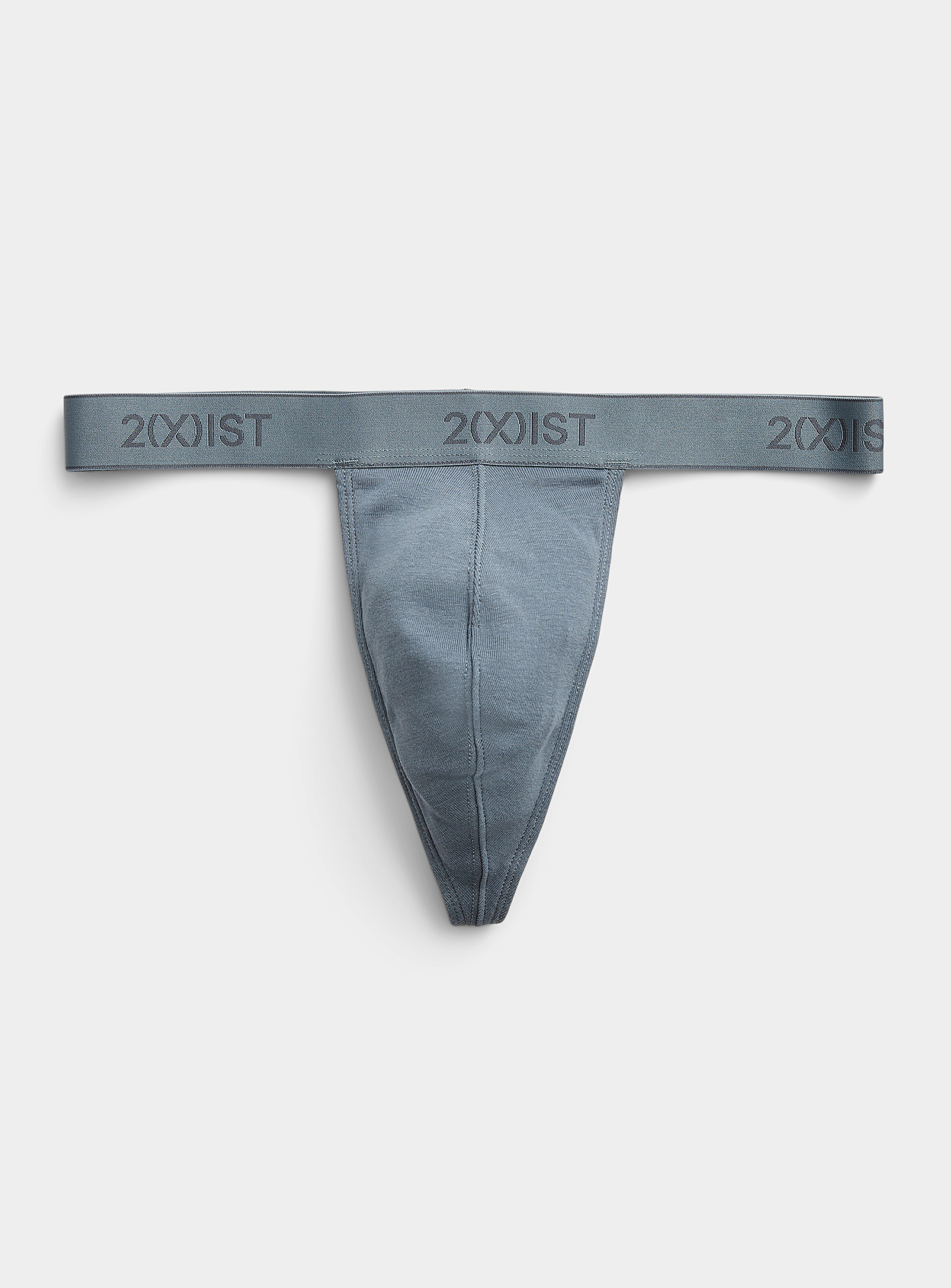 2(x)ist Colourful Cotton Thong In Navy/midnight Blue