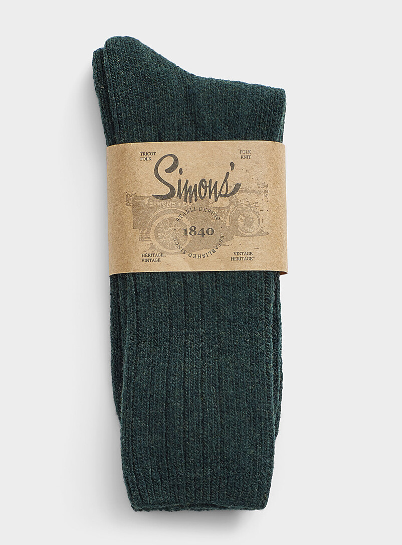 Chaussons gris en laine de mouton - Artisans mongols Chaussons gris en laine de mouton - Artisans mongols