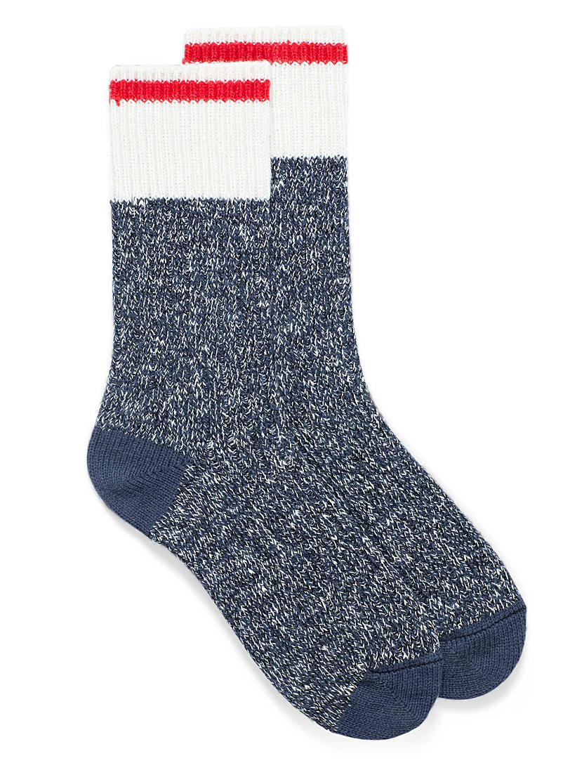 Le 31 Slate Blue Work socks for men