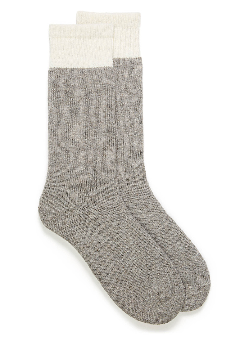 Le 31 Charcoal Wool thermal socks for men