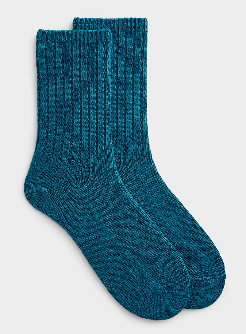 Le 31 Assorted Ribbed lambswool socks for men