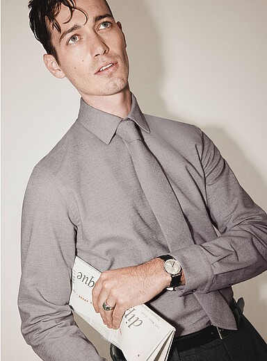 Grey flannel tie