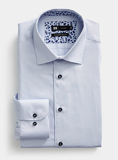 Non-iron satiny cotton shirt Modern fit, Le 31, Shop Men's Semi-Tailored  Dress Shirts
