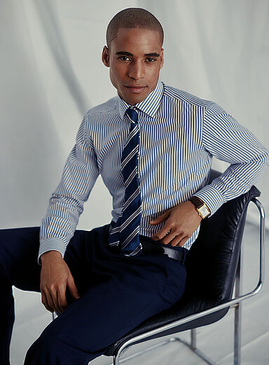 La chemise rayures pyjama <b>Coupe moderne</b>
