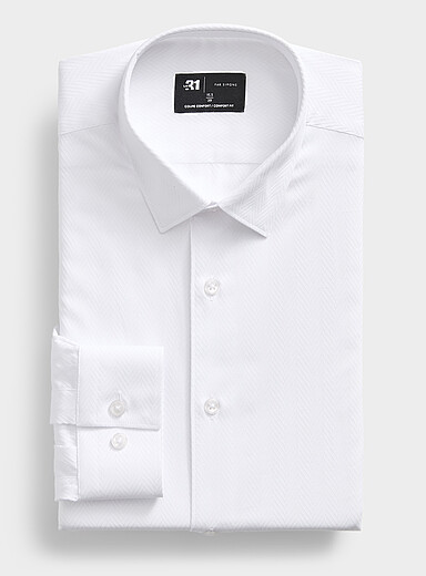 La chemise jacquard chevrons <b>Coupe confort</b>