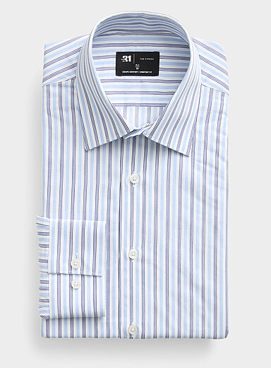 Triple-stripe shirt <b>Comfort fit</b>