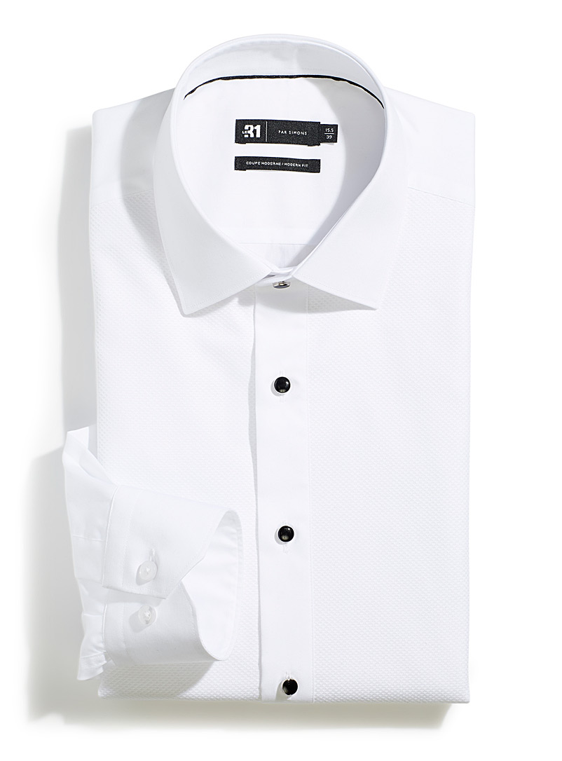Jacquard bib tuxedo shirt Modern fit product image 2