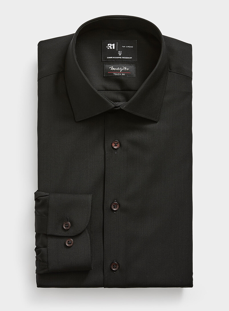 Marzotto Touch 96 pure wool shirt Modern fit product image (primary)