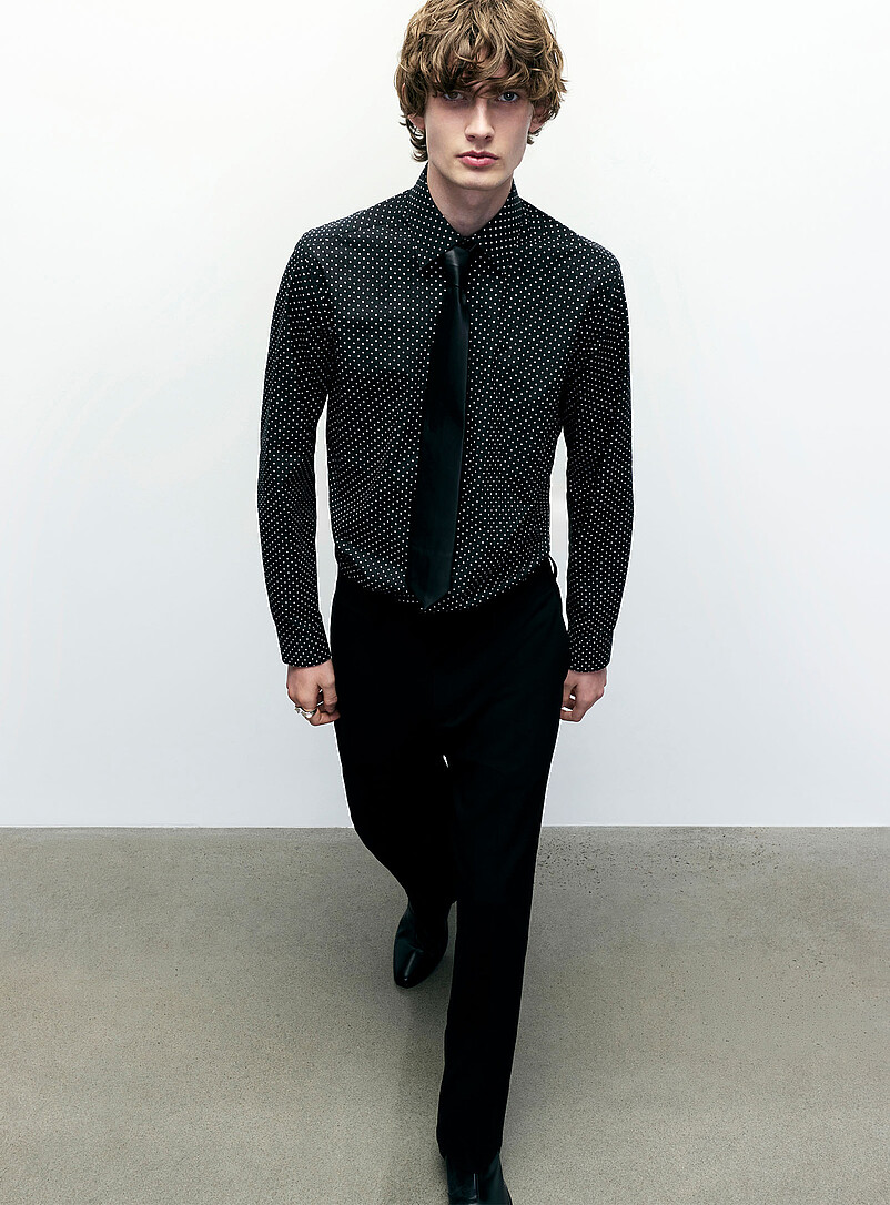 Black dot shirt Standard fit product image (primary)