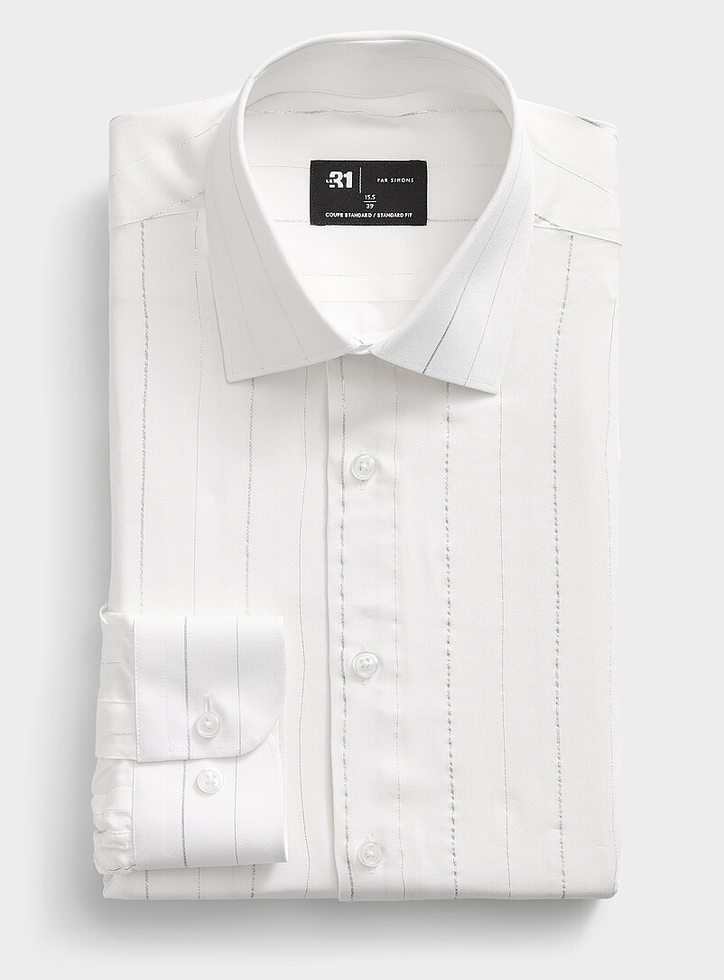 Shimmery stripe shirt Standard fit product image 2
