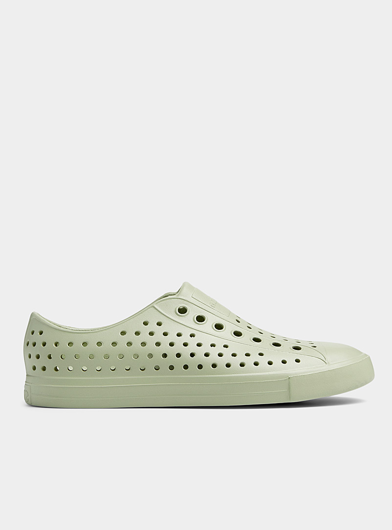 Native Lime Green Jefferson Bloom perforated shoe Women for women