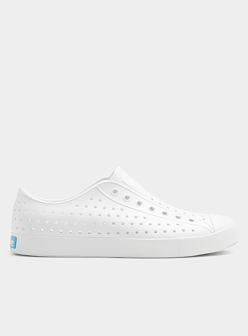 Native Shoes White Jefferson perforated slip-ons Men for men