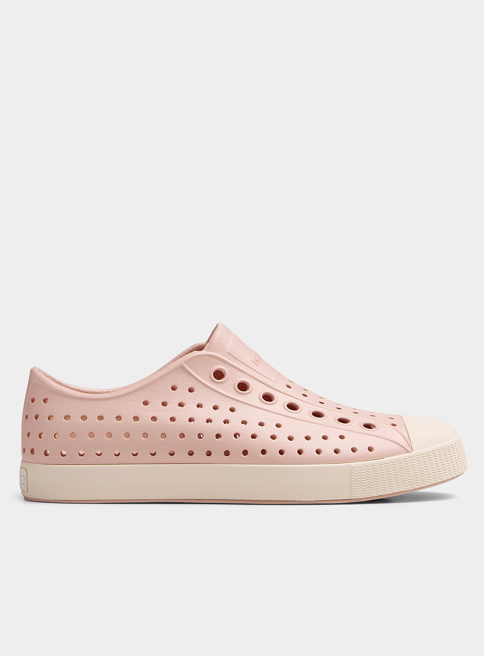 Native Jefferson Pink Perforated Shoes Women In Dusky Pink