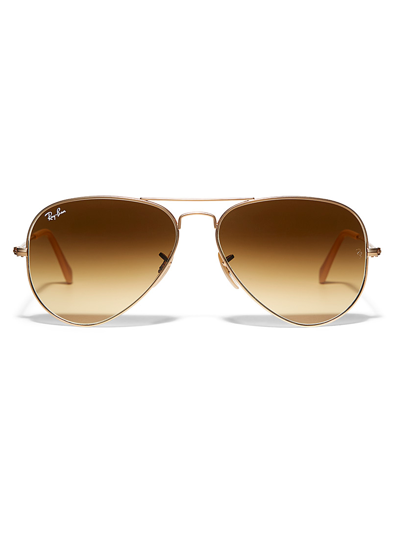 Ray-Ban Assorted Golden gradient aviator sunglasses for men