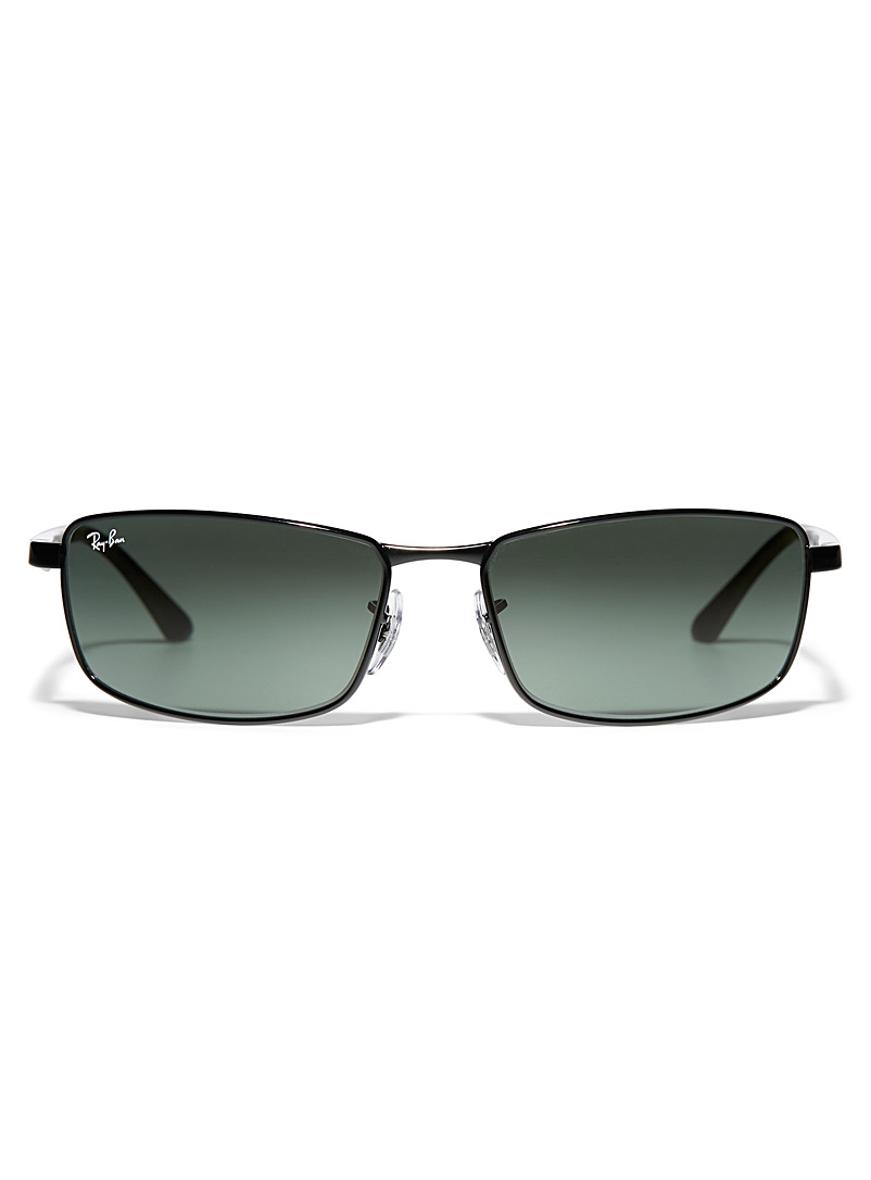 Ray-Ban Black Minimalist rectangular sunglasses for men