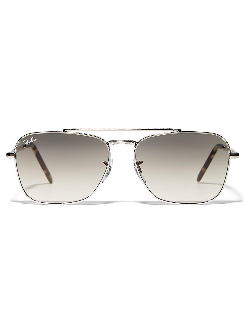 Ray-Ban Silver Silver Caravan sunglasses for men