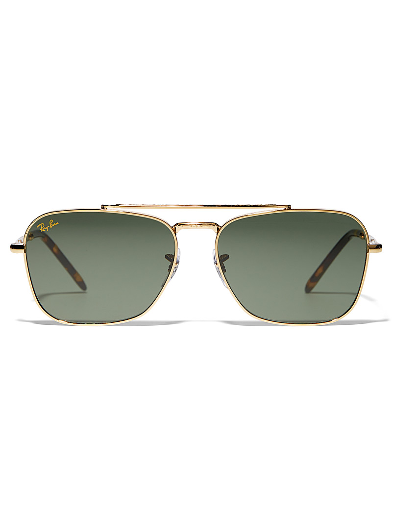 Gold Caravan sunglasses | Ray-Ban | Men's Designer Sunglasses | Simons