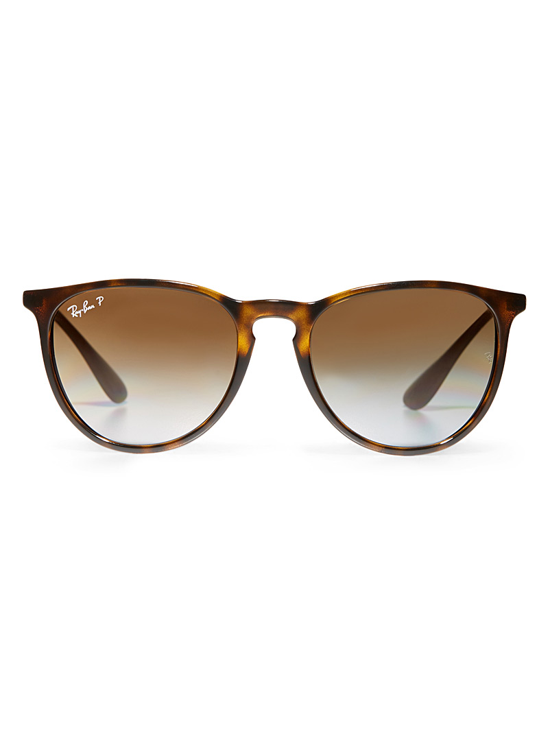 Ray-Ban Brown Classic Erika glossy sunglasses for women