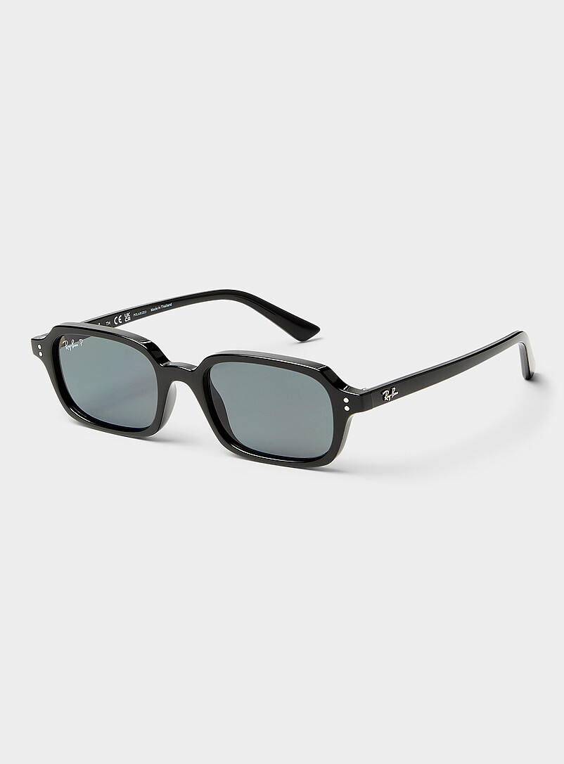 Zuri polarized narrow rectangular sunglasses product image (primary)