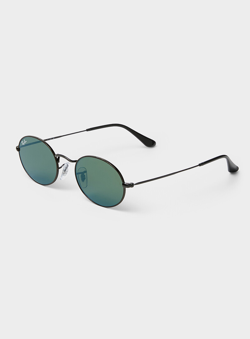 Metallic oval sunglasses product image (primary)